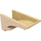 Ekena Millwork 8"W x 16"D x 8"H Wide Diane Rough Cedar Woodgrain TimberThane Corbel, Primed Tan CORUR08X16X08DIARCPR - alternate 5
